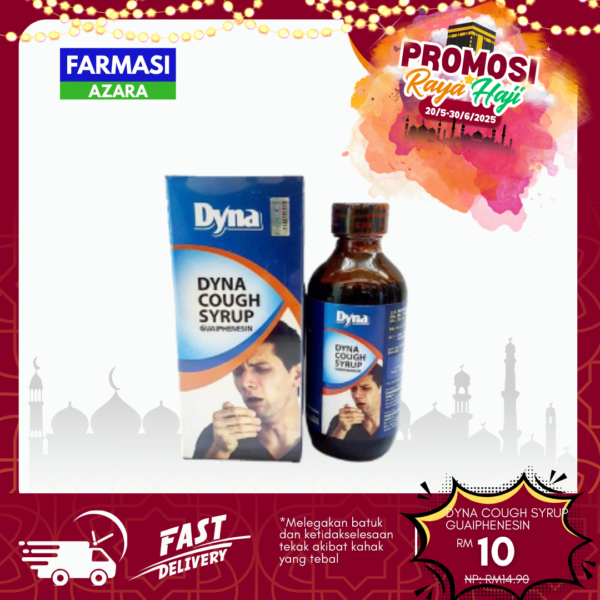 Dyna Cough Syrup Guaiphenesin 120ml