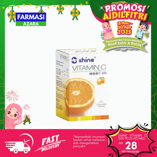 Shine Vitamin C 500 Plus 60's
