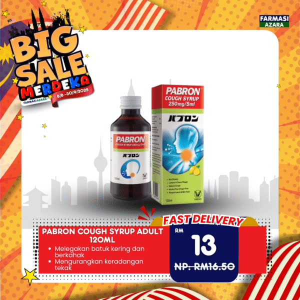 Pabron Cough Syrup 250 mg/5 ml (120 ml)