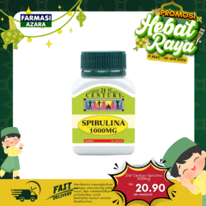 21st Century Spirulina 1000mg 30's