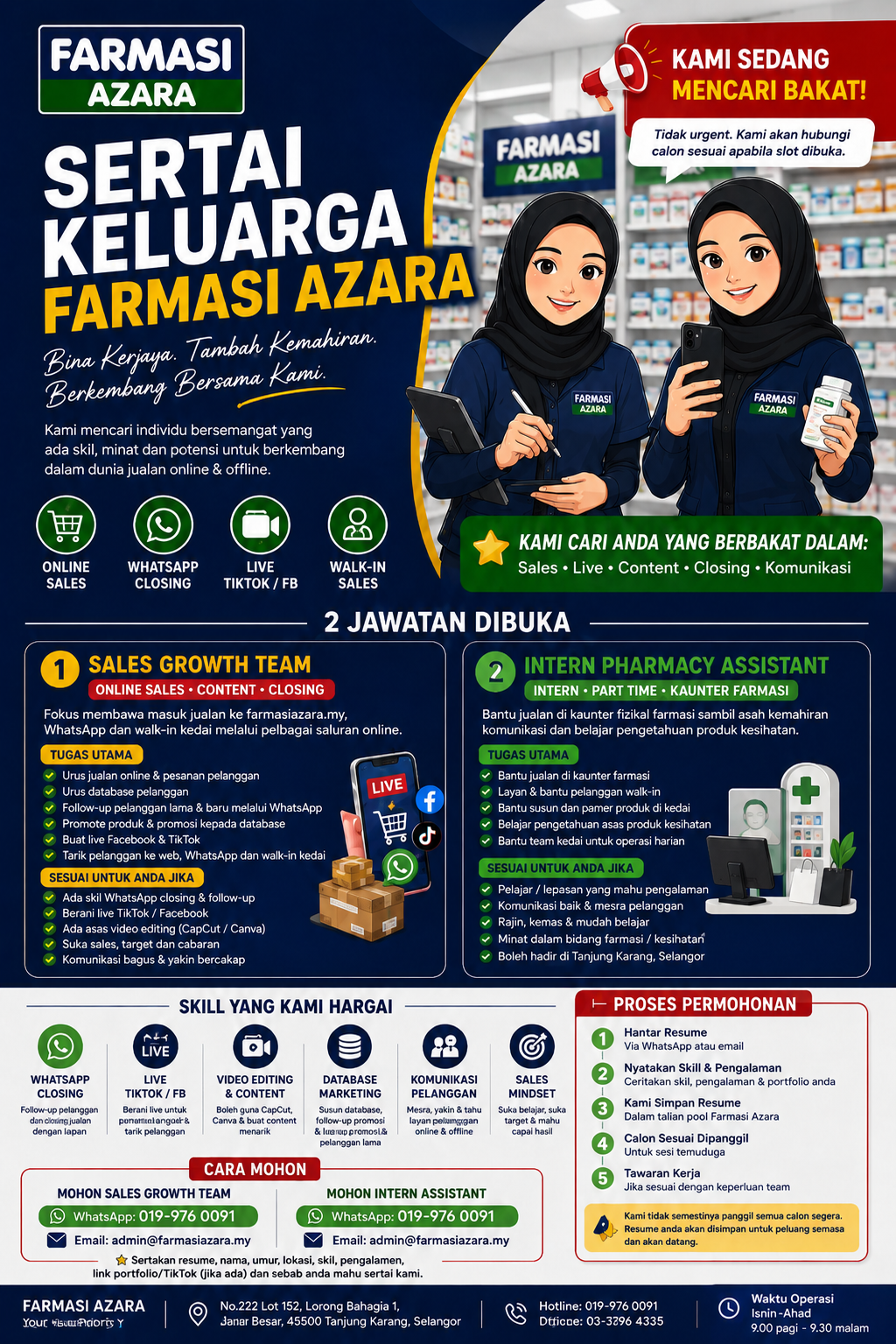 Poster Kerjaya Farmasi Azara