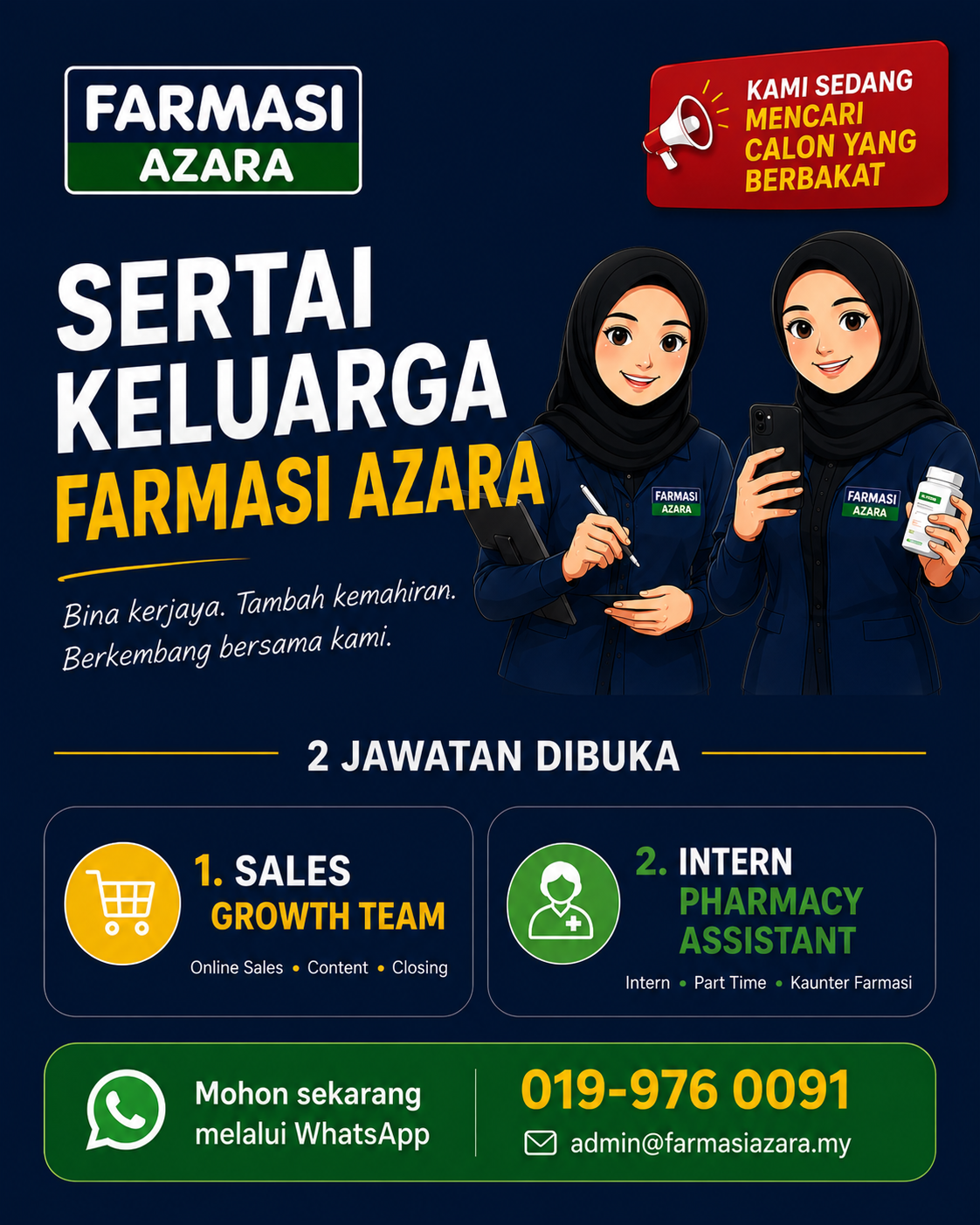 Poster Kerjaya Farmasi Azara